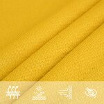 vidaXL Voile d'ombrage 160 g/m² Jaune 3x5 m PEHD