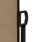 vidaXL Auvent latéral rétractable taupe 100x600 cm