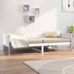 vidaXL Lit de jour Blanc Bois massif de pin 90x190 cm