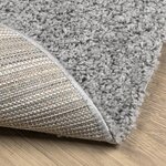 vidaXL Tapis shaggy PAMPLONA poils longs moderne gris Ø 160 cm