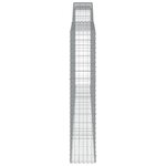 vidaXL Paniers à gabions arqués 4 Pièces 400x30x160/180 cm Fer galvanisé