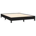 vidaXL Cadre de lit sans matelas noir 140x190 cm tissu