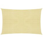 vidaXL Voile d'ombrage 160 g/m² Beige 2 5x4 m PEHD