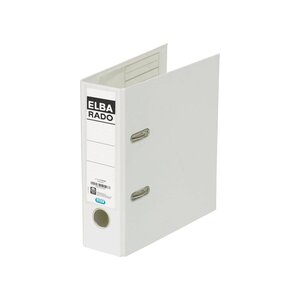 Classeur à levier rado plast A5 à la Française Dos de 75 mm Blanc ELBA