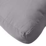 vidaXL Coussins de palette lot de 2 gris tissu oxford