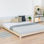 Lit double scandinave en bois COMFY 180 x 200