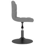 vidaXL Chaises pivotantes à manger lot de 4 gris foncé velours