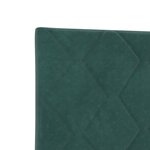 vidaXL Tête de Lit LED Vert Foncé Ensemble de 2 Vert foncé