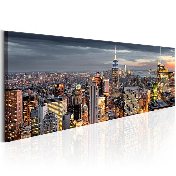 Tableau - sleepless in the city l x h en cm 135x45