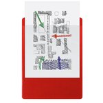 Porte-bloc Avec Pochette - Format 23x32cm Pour A4 - Rouge - X 10 - Exacompta