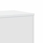 vidaXL Supports pour plantes 2 Pièces blanc 33x33x100cm bois d'ingénierie