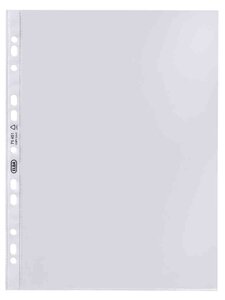 Pack 100 pochettes perforées Economy PP A4 Cristal ELBA
