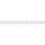 vidaXL Clôture en treillis métallique avec bride anthracite 1 6x25 m