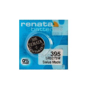 Blister de 1 Pile bouton oxyde argent X395 SR57 SR927SW RENATA