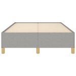 vidaXL Cadre de lit gris clair 120x190 cm tissu