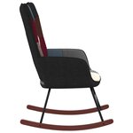 vidaXL Chaise à bascule Patchwork Tissu