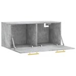 vidaXL Armoire murale gris béton 80x36 5x35 cm bois d'ingénierie