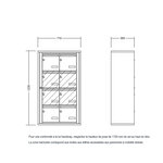 Bloc collectif leabox.com  2x4  grade 3  simple face  Intérieur  fixation murale  Beige RAL 1001 finition brillante