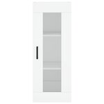 vidaXL Buffet haut Blanc 34 5x34x180 cm Bois d'ingénierie