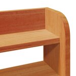 vidaXL Cadre de lit avec tête de lit cire marron 120x190cm bois de pin