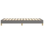 vidaXL Cadre de lit Gris foncé 90x200 cm Tissu