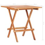 vidaXL Ensemble de bistro 3 Pièces avec coussins bleu royal Bois de teck