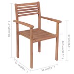 vidaXL Chaises de jardin 2 Pièces avec coussins taupe Bois de teck massif