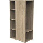 Meuble de rangement enfant - chêne doré - bois - Avec étageres et penderie - Babyprice Up