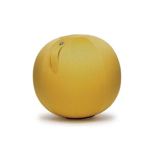 Siège ballon ergonomique Ergo Ball, ballon PVC et housse en tissu 100% polyester, diamètre 65 cm - coloris Jaune Safran