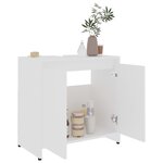 vidaXL Armoire de salle de bain Blanc 60x33x61 cm Bois d'ingénierie