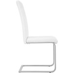 Lot de 2 chaises de salle à manger salon cuisine design blanc 1908013