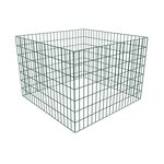 vidaXL Bac à compost carré en maille de jardin 100 x 100 x 70 cm