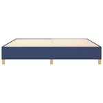 vidaXL Cadre de lit Bleu 200x200 cm Tissu