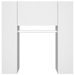 vidaXL Armoire de couloir Blanc 97 5x37x99 cm Bois d'ingénierie