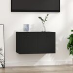 vidaXL Armoire murale Noir 60x36 5x35 cm Bois d'ingénierie