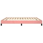 vidaXL Cadre de lit Rose 160x200 cm Velours