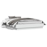 vidaXL Cadre de lit sans matelas blanc 120x190 cm