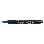 Marqueur 'calligraphy pen' pointe 2 mm coloris bleu artline