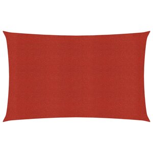 vidaXL Voile d'ombrage 160 g/m² Rouge 4x6 m PEHD
