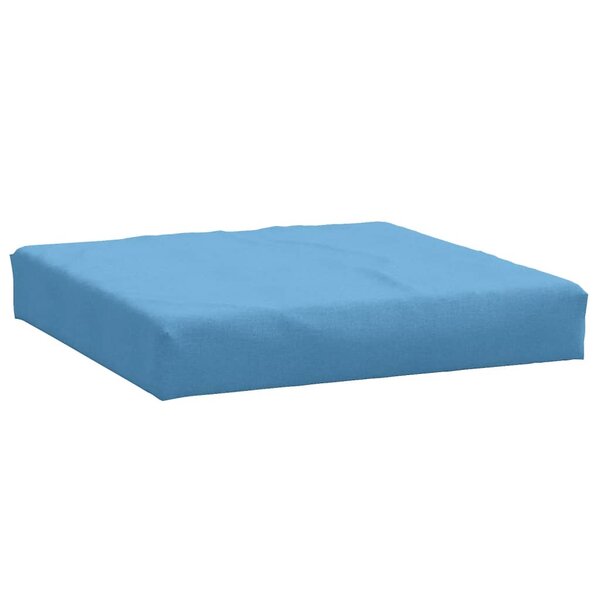 vidaXL Coussin de palette bleu mélangé 60x60x10 cm tissu