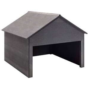 vidaXL Garage pour tondeuse à gazon Gris 80x80x70 cm WPC