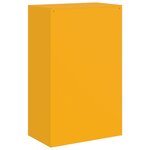 vidaXL Buffet jaune moutarde 67x39x107 cm acier