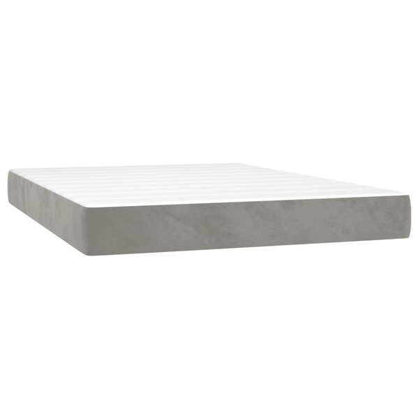 vidaXL Matelas de lit à ressorts ensachés 120x210x20 cm velours