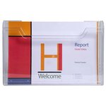Distributeur De Prospectus Horizontal A4 - Cristal - X 5 - Exacompta
