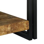 vidaXL Table basse 120x50x38 cm en bois massif de manguier brut
