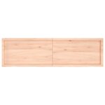 vidaXL Étagère murale 180x50x(2-4) cm bois de chêne massif non traité