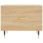 vidaXL Tables basses 2 Pièces chêne sonoma 50x50x40 cm bois d'ingénierie