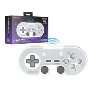 Manette Sans Fil - RetroBit Legacy 16 Grise - Switch, PC, Steam, Raspberry Pi, SNES, Android