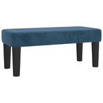 vidaXL Sommier à lattes de lit avec matelas Bleu foncé 100x200 cm