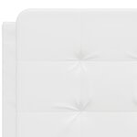 vidaXL Lit avec matelas blanc 120x200 cm similicuir